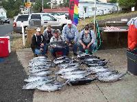Whale Watching Depoe Bay BEING HELD IS A 46.5 POUNDER, WHAT A TUNA