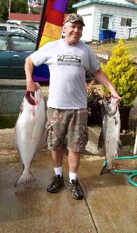 Whale Watching Depoe Bay Both Were an incidental Catch w/ Bill