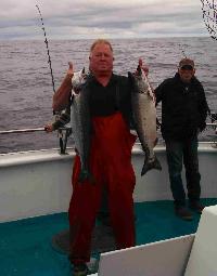 Whale Watching Depoe Bay Coho and Chinook just off the hook