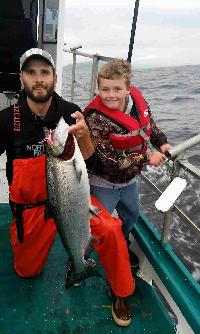 Whale Watching Depoe Bay FIRST SALMON